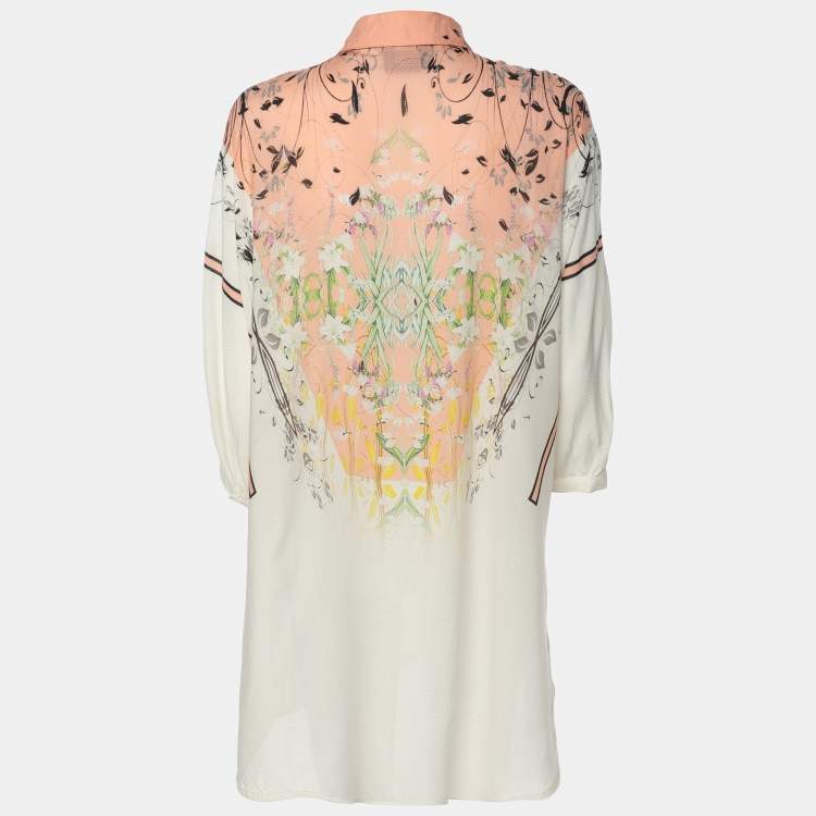 Pre Owned Class by Roberto Cavalli Multicolor Vicose Tunic Blouse L