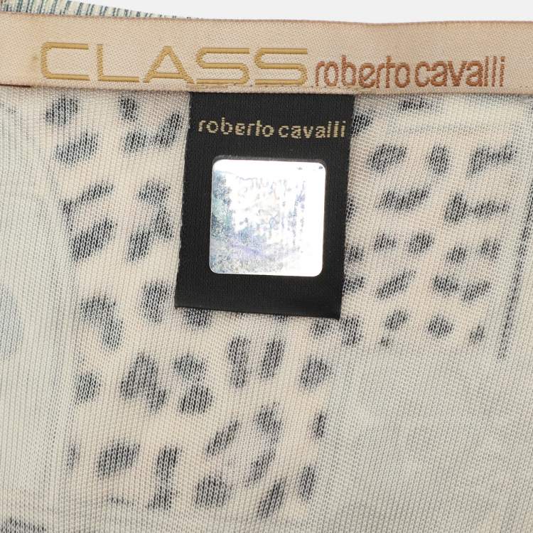 Pre Owned Class by Roberto Cavalli Multicolor Printed Jersery Dress M