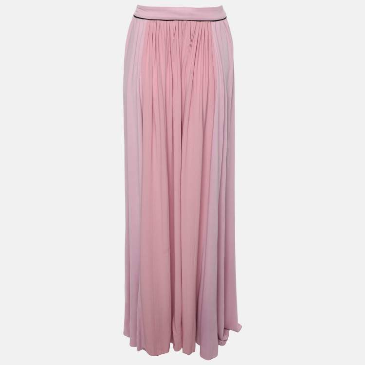 Pre Owned Class by Roberto Cavalli Pink Viscose Maxi Skirt L