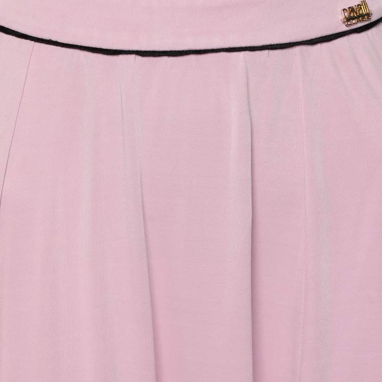 Pre Owned Class by Roberto Cavalli Pink Viscose Maxi Skirt L