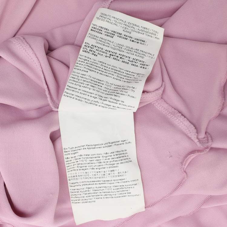 Pre Owned Class by Roberto Cavalli Pink Viscose Maxi Skirt L