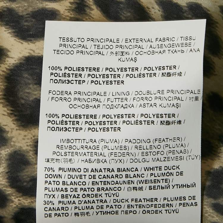 Pre Owned Class by Roberto Cavalli Black Synthetic Chain Detail Down Puffer Jacket S