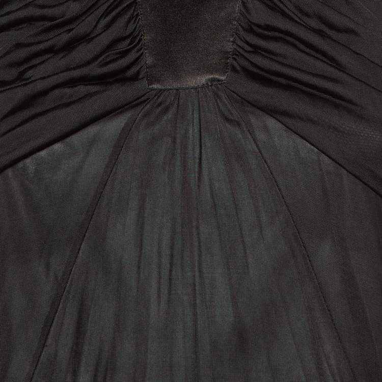 Pre Owned Class by Roberto Cavalli Black Jersey Halter Neck Maxi Dress S