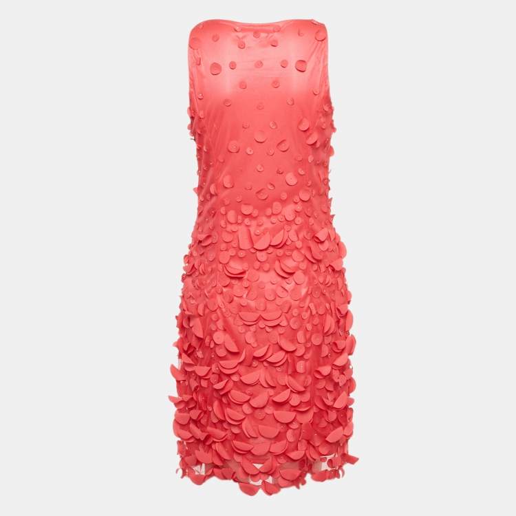 Pre Owned Class by Roberto Cavalli Pink Embellished Sleeveless Short Dress M