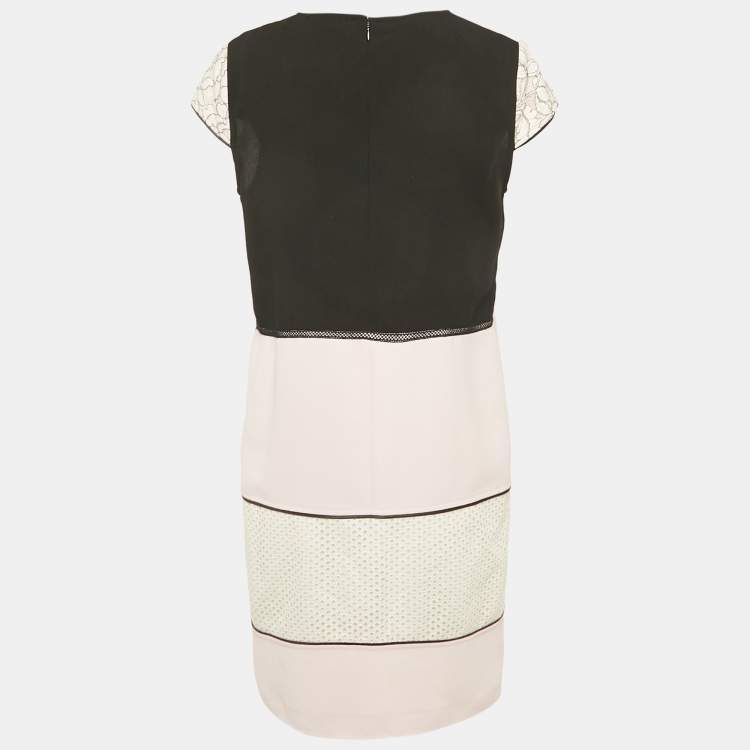Pre Owned Class by Roberto Cavalli Pink Lace and Cotton Mini Dress M
