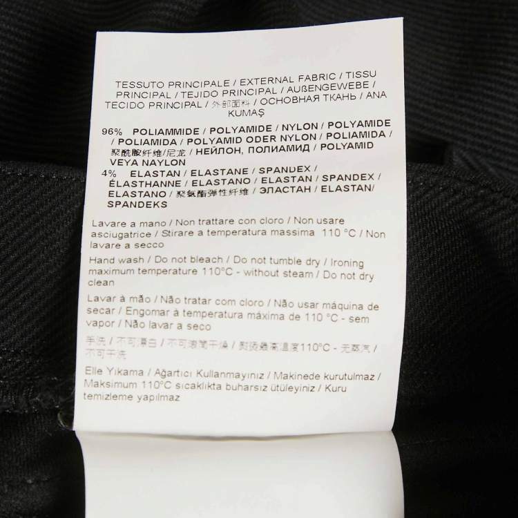Pre Owned Class by Roberto Cavalli Black Gabardine Pocket Detail Leggings M