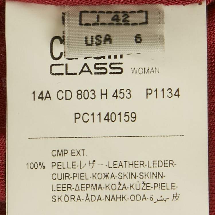 Pre Owned Class by Roberto Cavalli Black Leather Pleated Jacket M