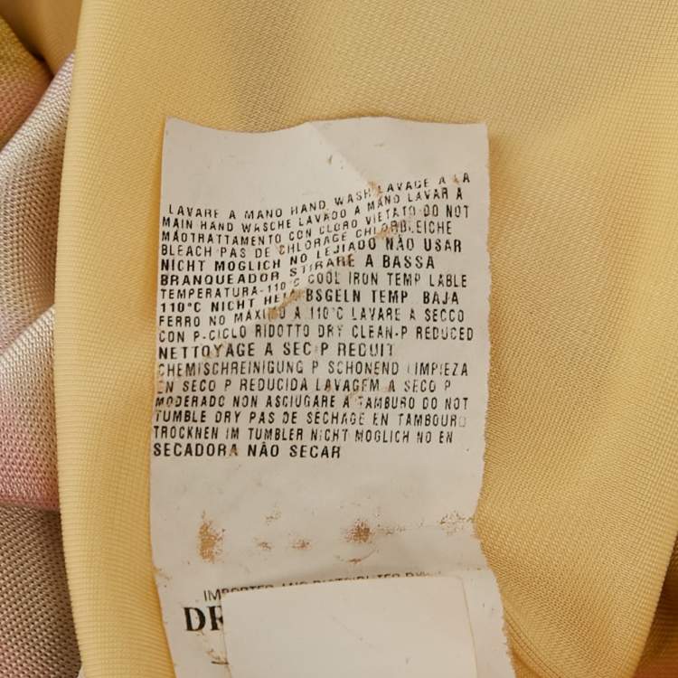 Pre Owned Class by Roberto Cavalli Multicolor Printed Jersey Halter Neck Mini Dress S