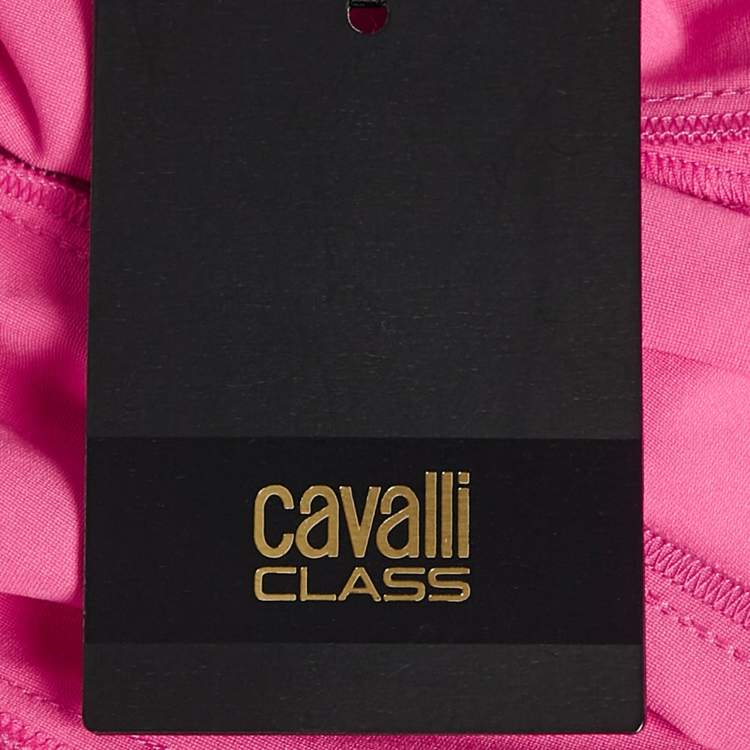 Pre Owned Class by Roberto Cavalli Pink Jersey Pencil Skirt M