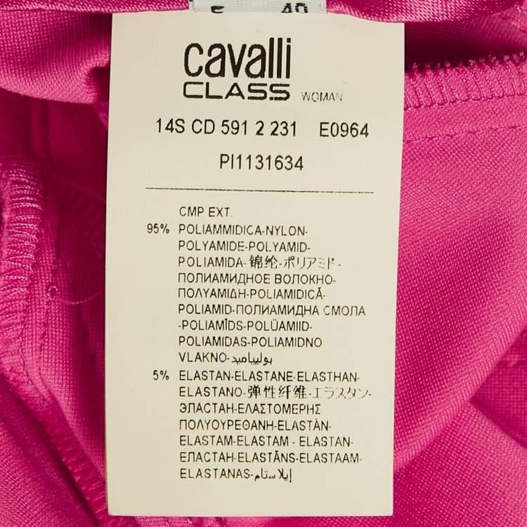 Pre Owned Class by Roberto Cavalli Pink Jersey Pencil Skirt M