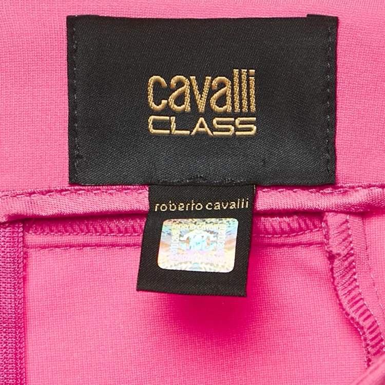 Pre Owned Class by Roberto Cavalli Pink Jersey Pencil Skirt M