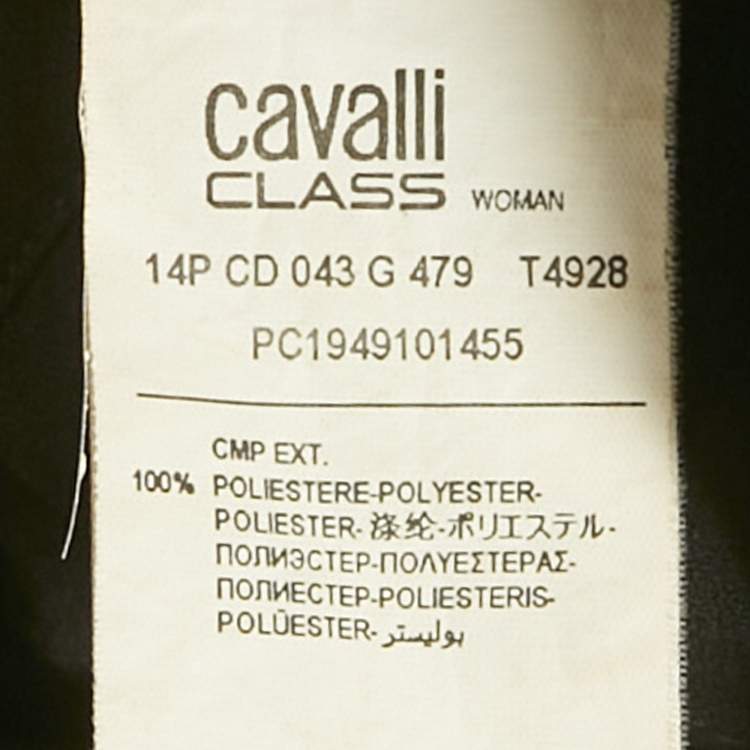 Pre Owned Class by Roberto Cavalli Blue Pleated Short Dress M