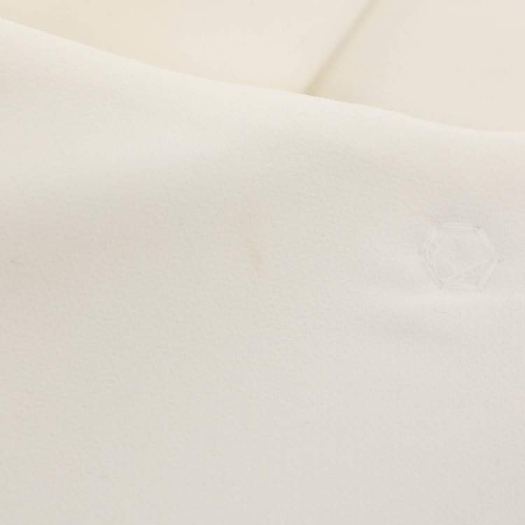 Pre Owned Class by Roberto Cavalli Cream Stretch Crepe Single Breasted Blazer M