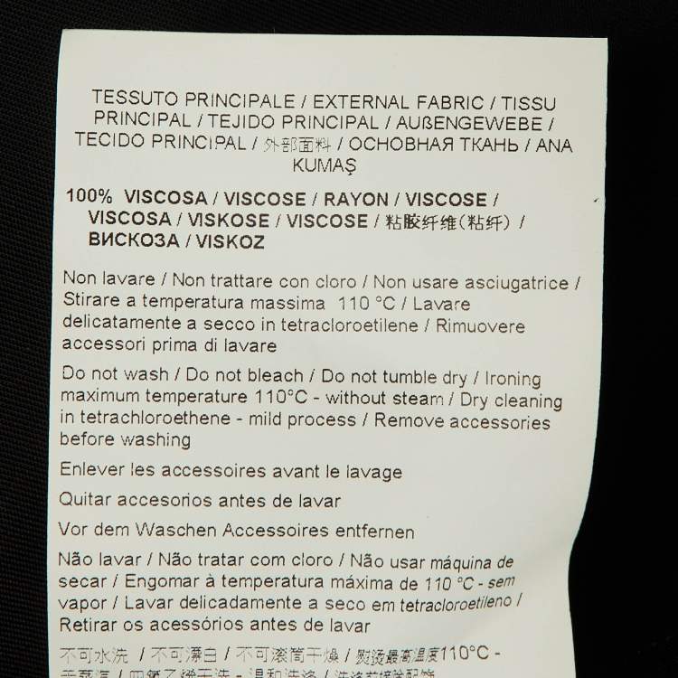 Pre Owned Class by Roberto Cavalli Black Crepe Draped Sleeveless Top L