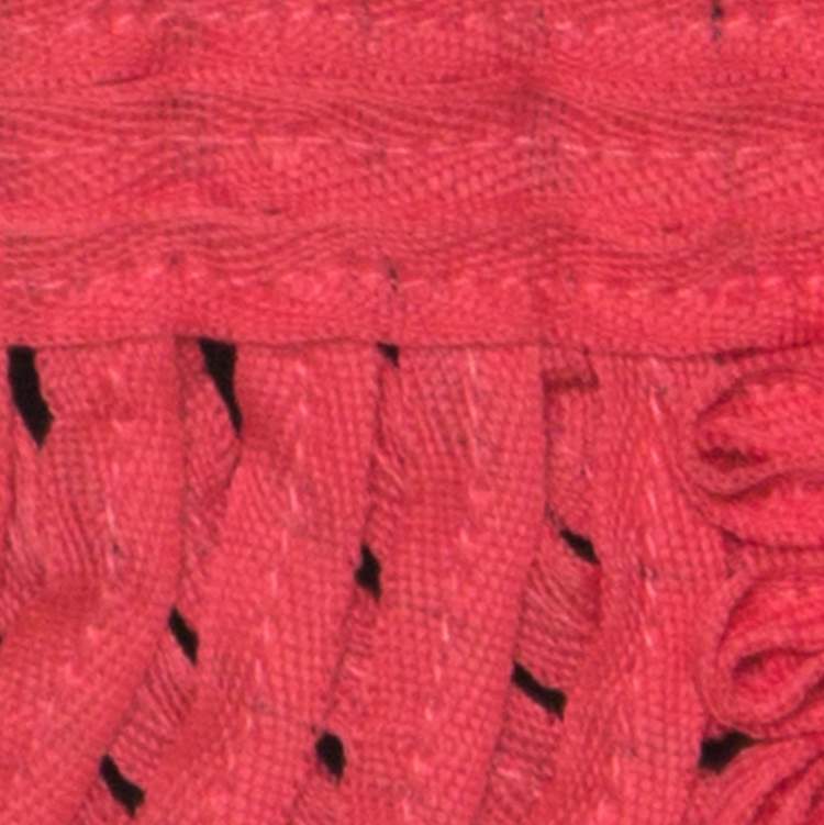 Pre Owned Cavalli Class Coral Red Cord Lace Embroidered Sleeveless Top M