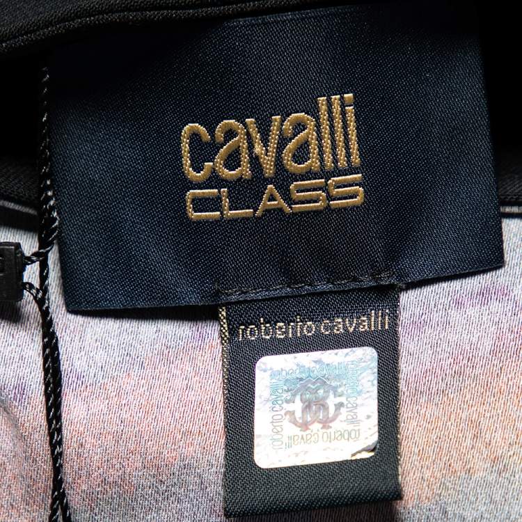 Pre Owned Class by Roberto Cavalli Multicolored Printed Crepe Blouse M