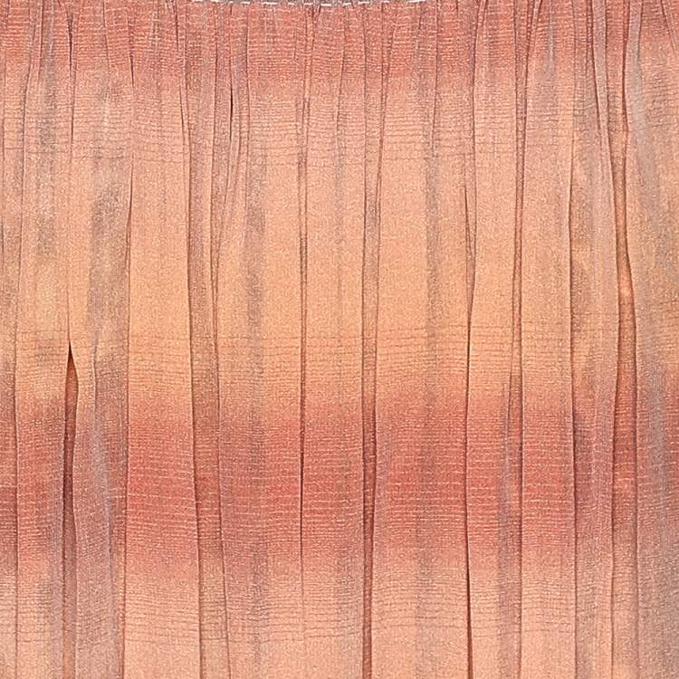 مملوكة مسبقًا Class by Roberto Cavalli Pink & Animal Printed Silk Layered Maxi Skirt L
