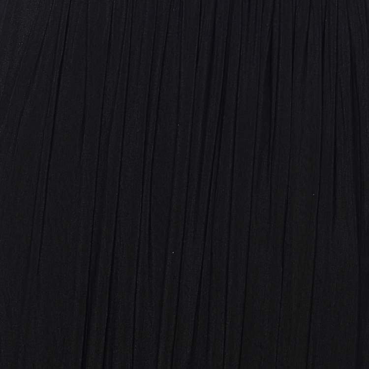 Pre Owned Class by Roberto Cavalli Black Jersey Ruched Maxi Dress M