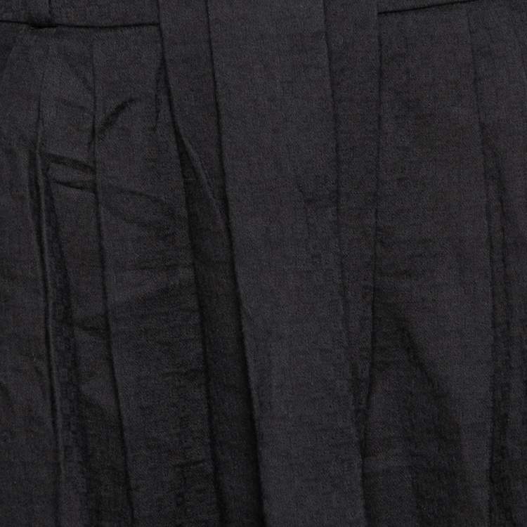 Pre Owned Class by Roberto Cavalli Black Cotton High Waist Skirt S