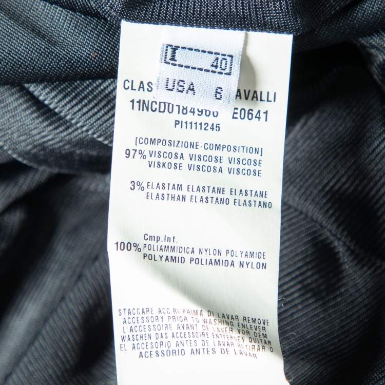 Pre Owned Class by Roberto Cavalli Black Jersey Maxi Dress S
