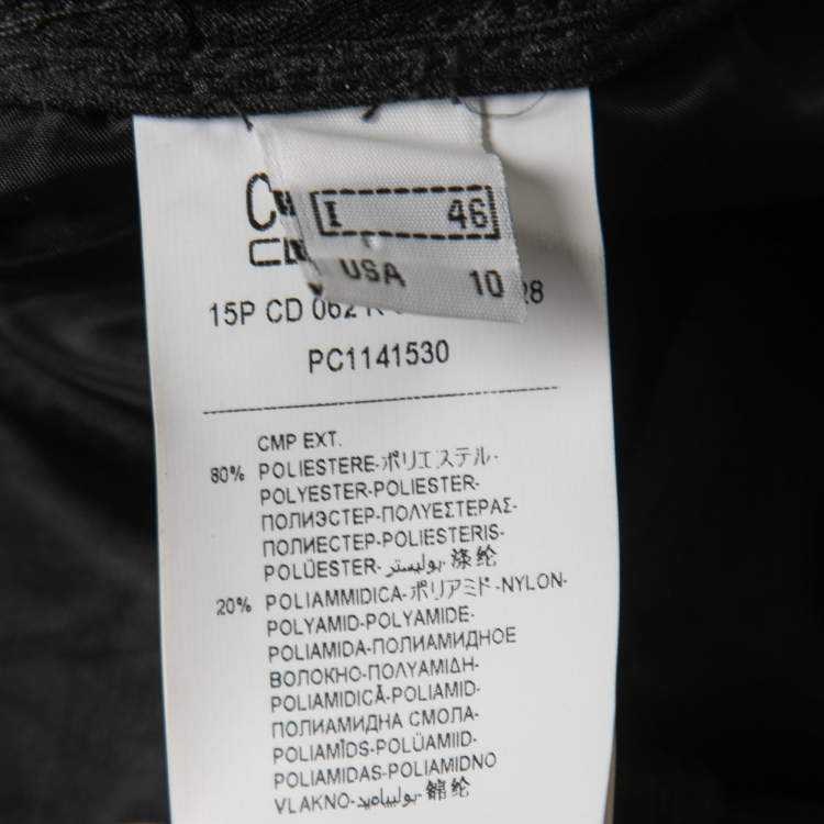 Pre Owned Class by Roberto Cavalli Black Floral Embroidered Organza Belted Coat L