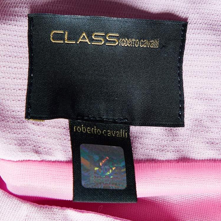 Pre Owned Class by Roberto Cavalli Pink Crepe Maxi Skirt L
