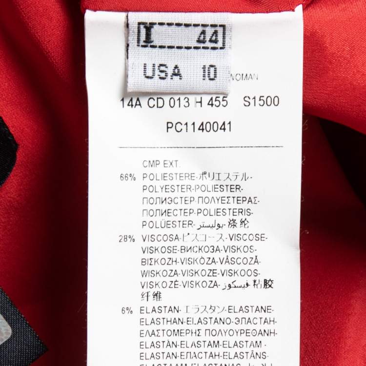 Pre Owned Class By Roberto Cavalli Red Stretch Crepe Pleated Blazer L
