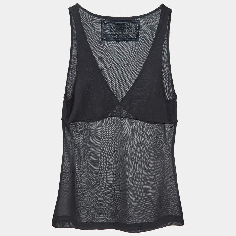 مملوكة مسبقًا Class by Roberto Cavalli Black Jersey V-Neck Camisole S
