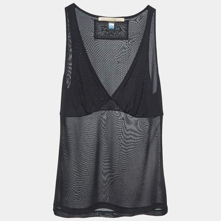 مملوكة مسبقًا Class by Roberto Cavalli Black Jersey V-Neck Camisole S