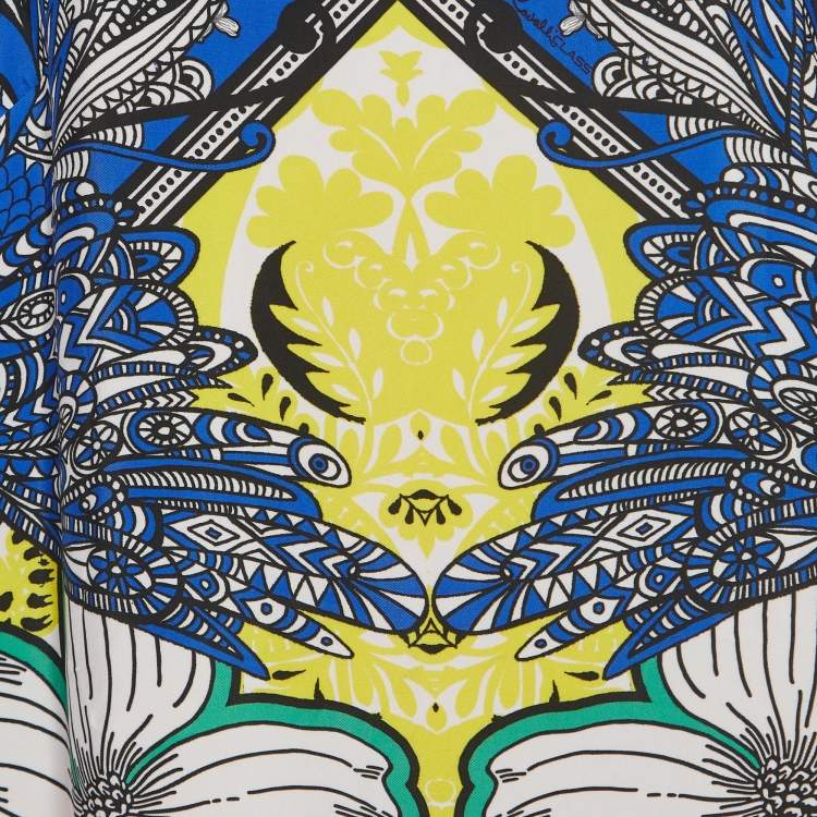 Pre Owned Class by Roberto Cavalli Multicolor Printed Crepe Mini Shift Dress L