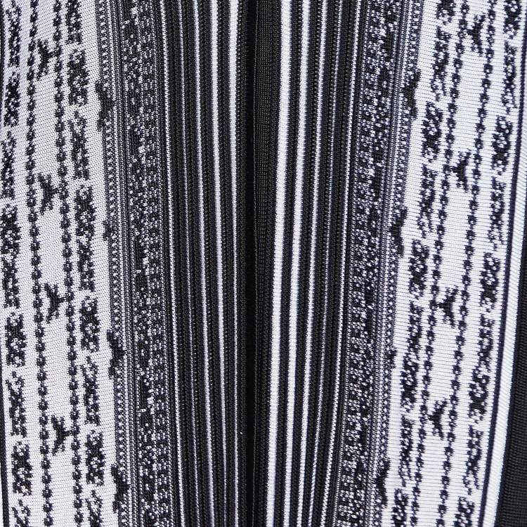 Pre Owned Class by Roberto Cavalli Black Knit Fringe Detail Cardigan M
