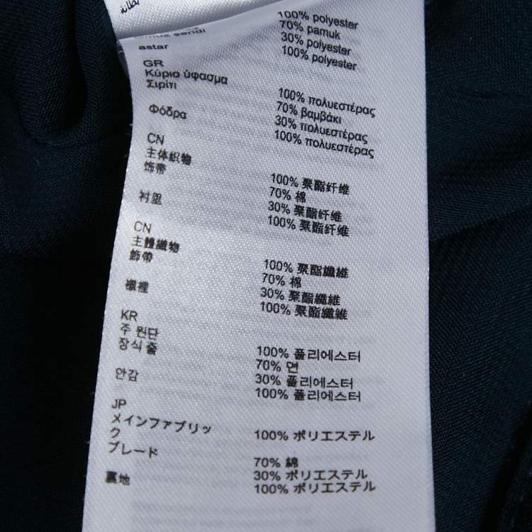 Pre Owned Claudie Pierlot Navy Blue  Plisse Midi Skirt S