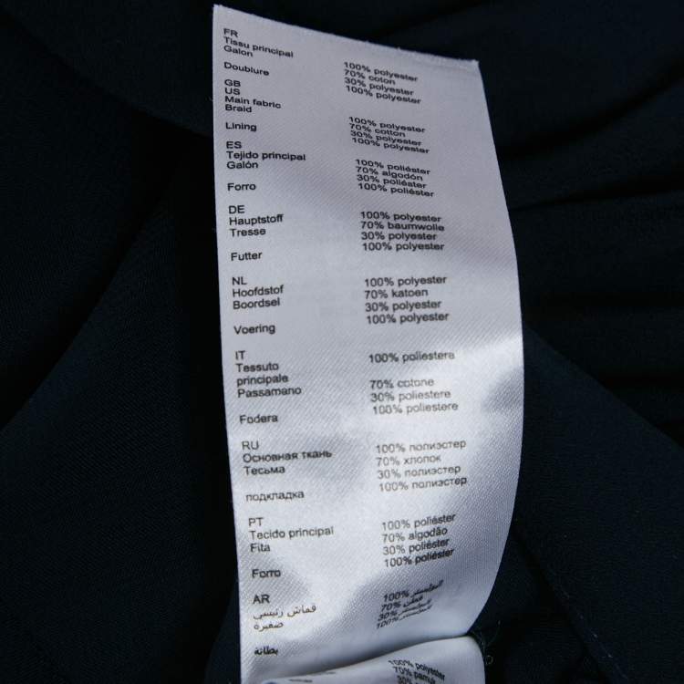 Pre Owned Claudie Pierlot Navy Blue  Plisse Midi Skirt S