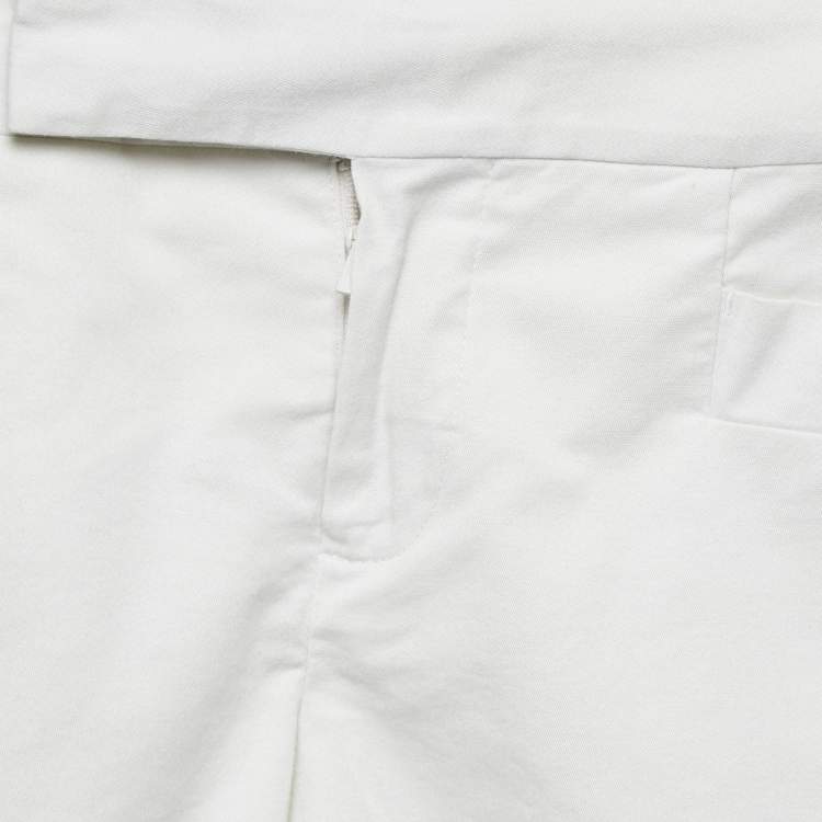 Pre Owned Club Monaco White Cotton Shorts S
