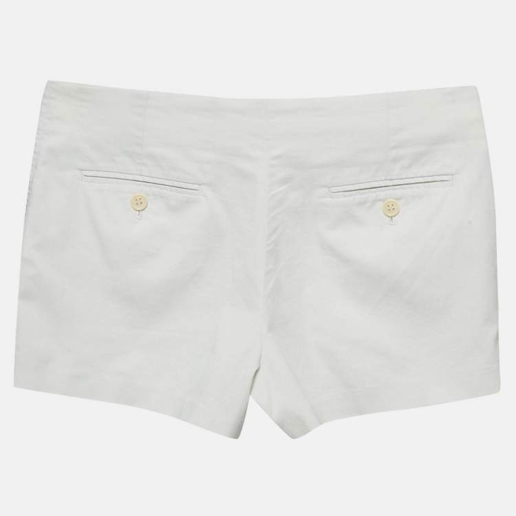 Pre Owned Club Monaco White Cotton Shorts S