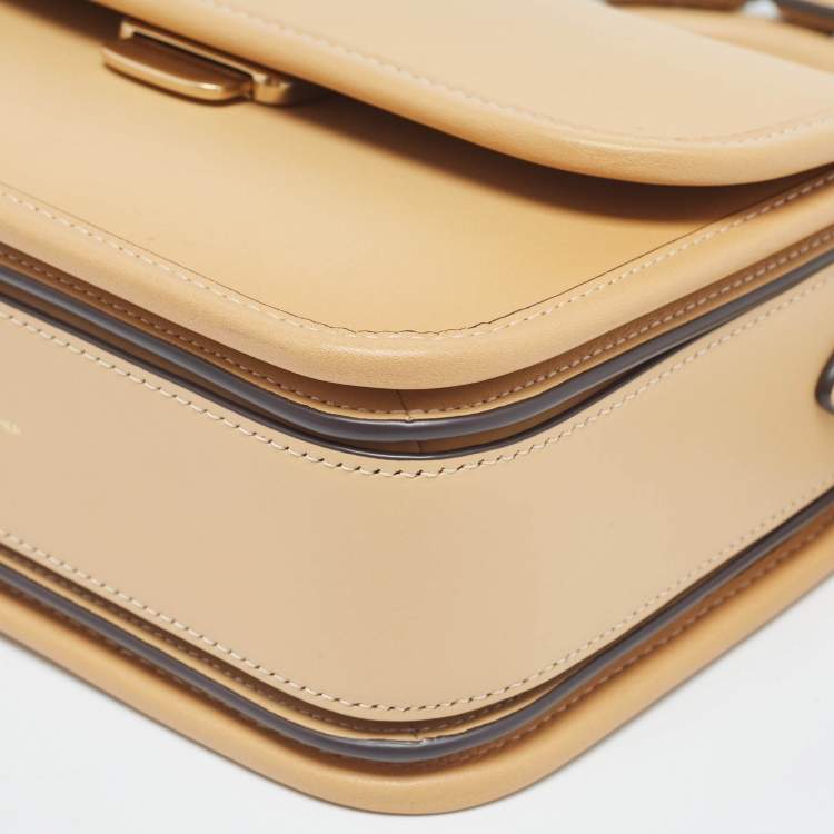 Pre Owned Coach Tan Leather Rogue Top Handle Bag