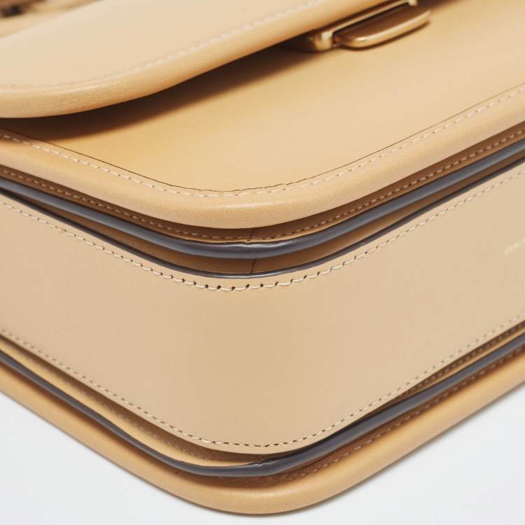 Pre Owned Coach Tan Leather Rogue Top Handle Bag