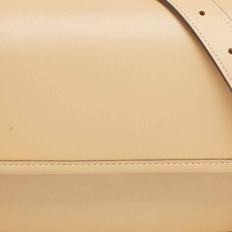Pre Owned Coach Tan Leather Rogue Top Handle Bag