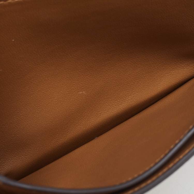 Pre Owned Coach Tan Leather Rogue Top Handle Bag