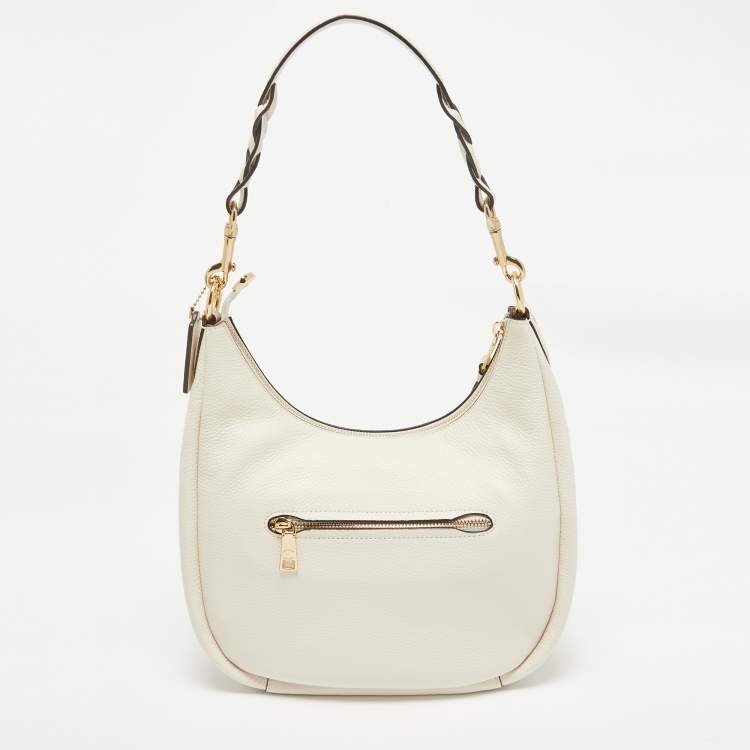 مملوكة مسبقًا Coach Off White Leather Jules Hobo