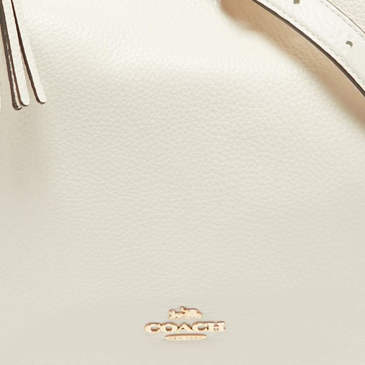 مملوكة مسبقًا Coach Off White Leather Jules Hobo