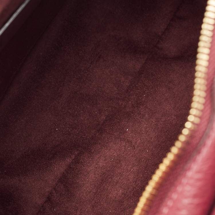 Pre Owned Coach Burgundy Leather Zoe Carryall Tote