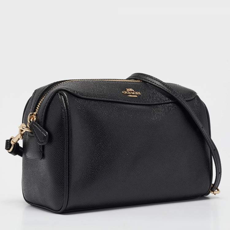 Pre Owned Coach Black Leather Bennett Crossbody Bag