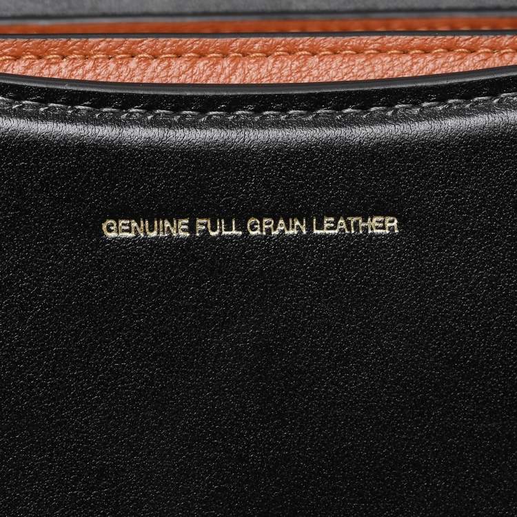 Pre Owned Coach Black Leather Bandit Flap Bag