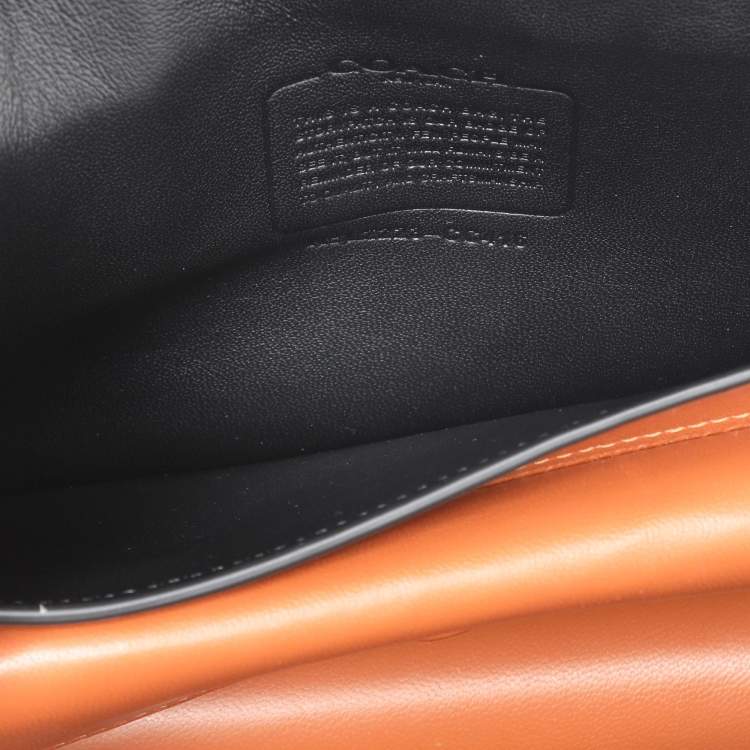Pre Owned Coach Black Leather Bandit Flap Bag