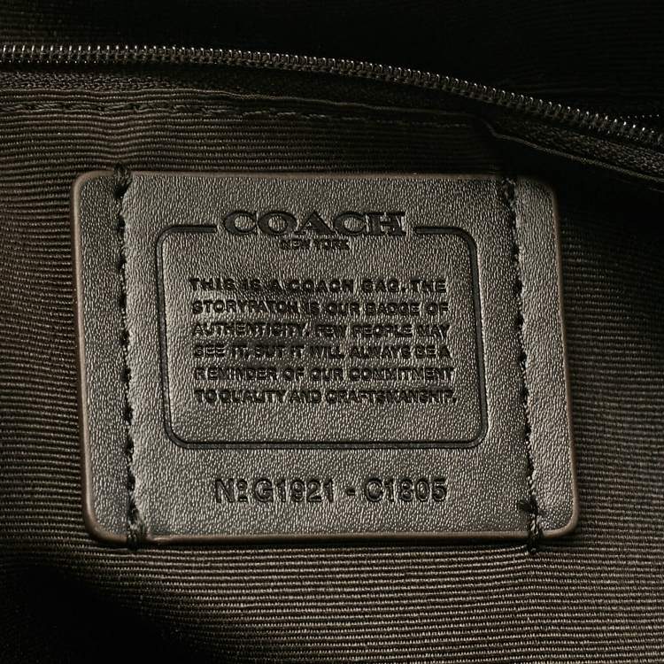 مملوكة مسبقًا Coach Gold/Brown Signature Coated Canvas and Leather Jordyn Backpack