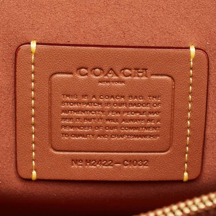Pre Owned Coach Tan/Beige Signature Coated Canvas and Leather Tabby 26 Shoulder Bag