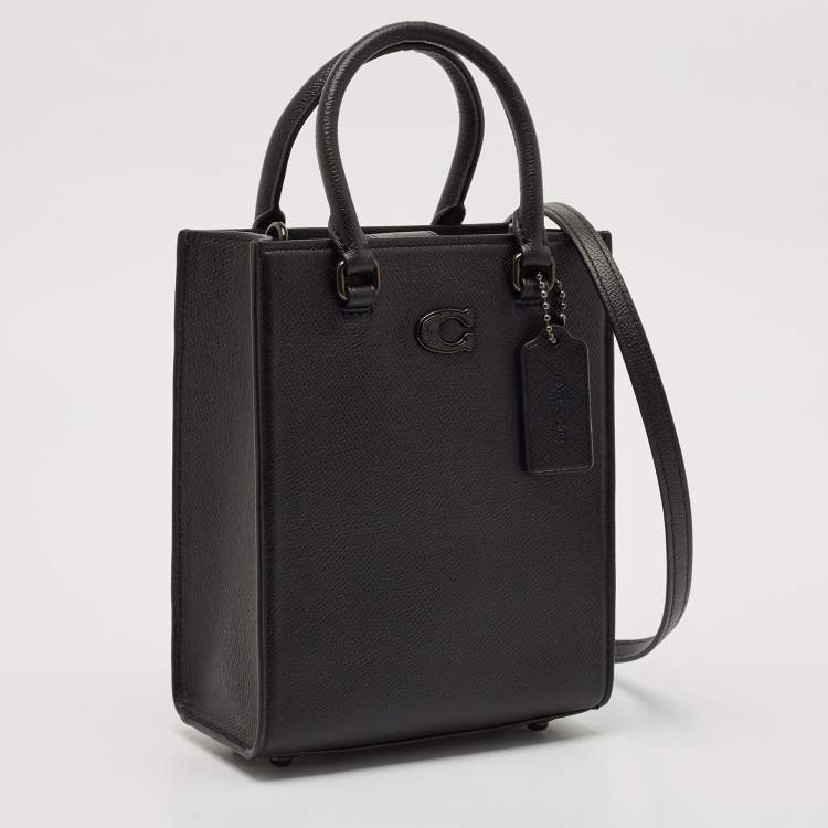 Pre Owned Coach Black Leather 16 Tote