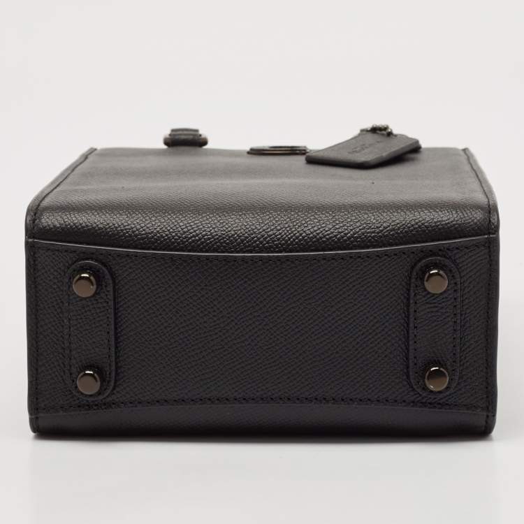 Pre Owned Coach Black Leather 16 Tote