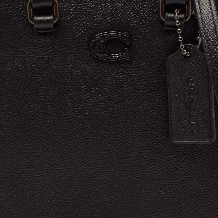 Pre Owned Coach Black Leather 16 Tote